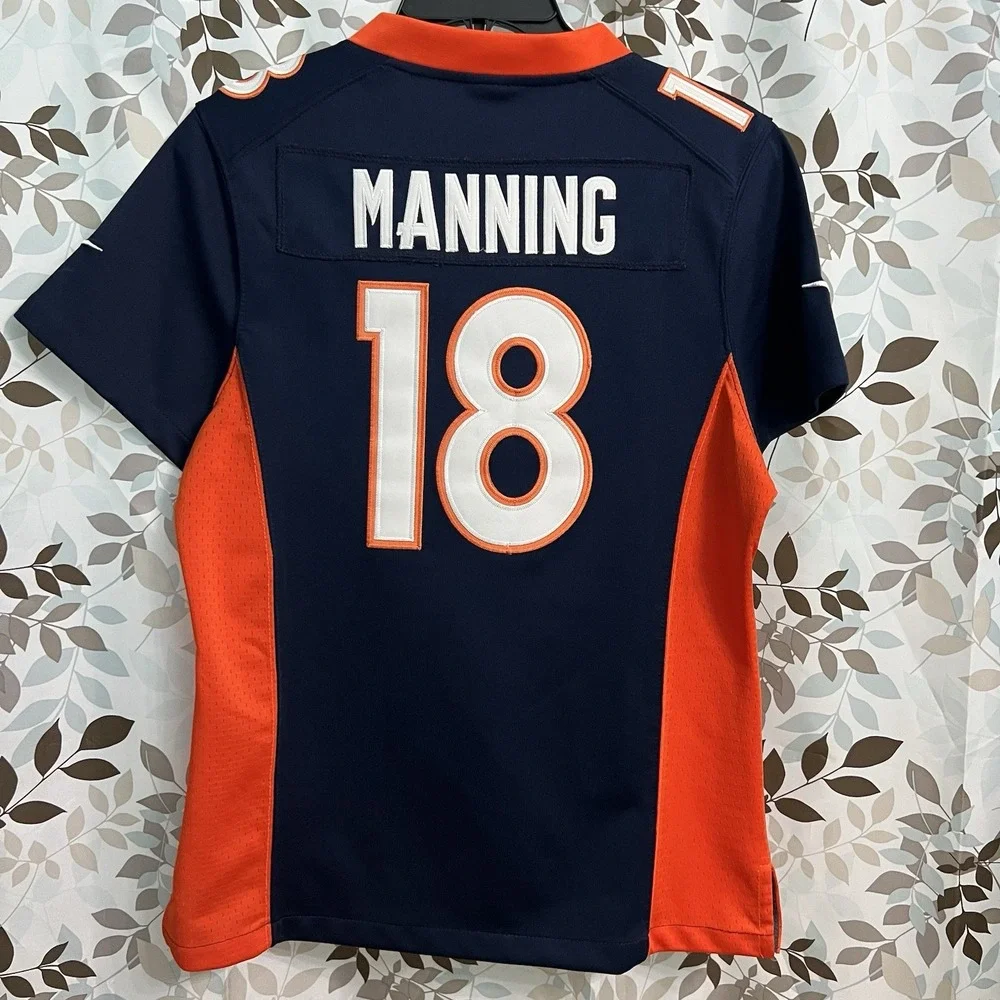 VINTAGE Peyton Manning Denver Broncos Women's M Blue Nike On Field Jersey